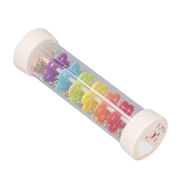 Regnmakare Rain Stick Leksak Trä Färgglad Musikutbildning Rain Stick Shaker för Hemma dagis L