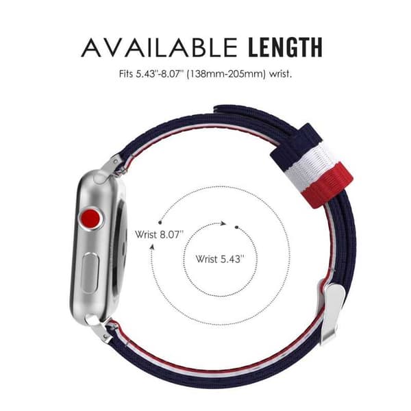 Nato Rem Kompatibel med Apple Watch SE 40mm multifärg multicolor