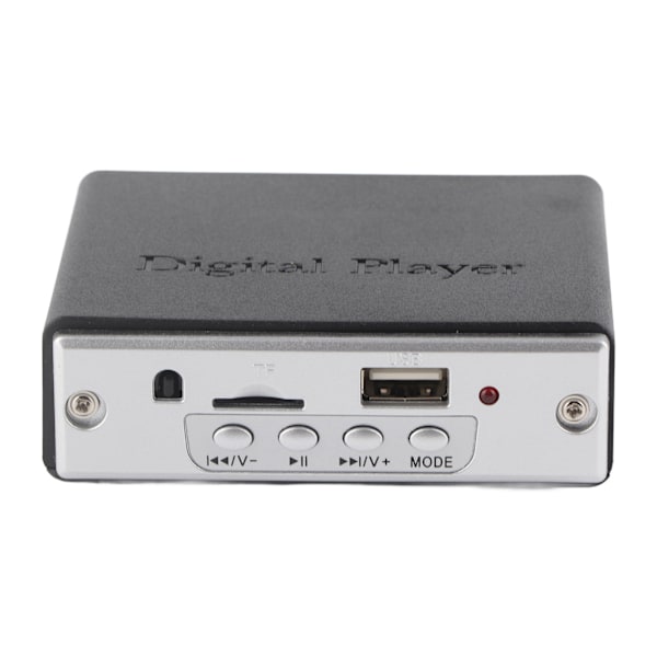 HiFi lydforsterker MP3-dekodingsavspiller med fjernkontroll USB 2.0 (svart)