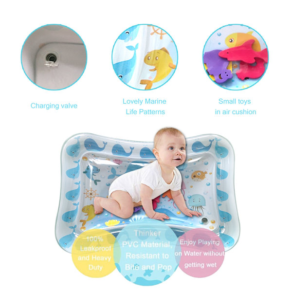 Oppustelig Baby Ice Pad Prone Pat Vandpude Havsdyr Matte 50*70cm Type H
