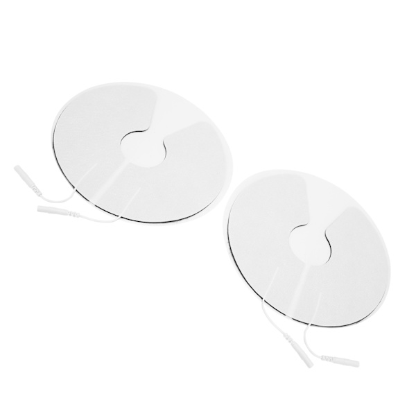 2 stk ikke-vævede bryst elektroder til elektrisk TENS fysioterapi maskine 16 cm 6,3 tommer