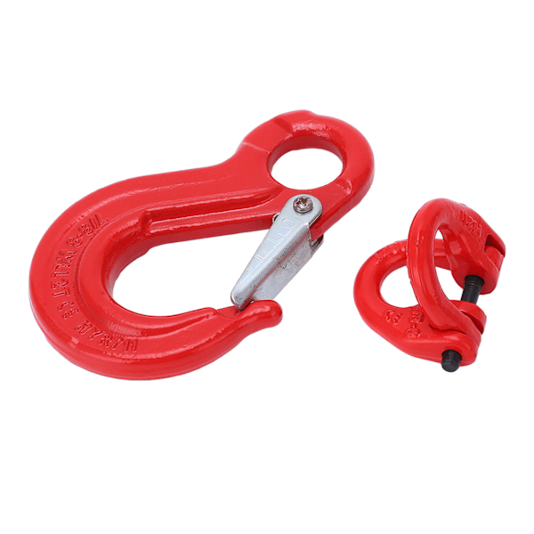 Slip Hook Eye Sling Heavy Duty 2T Bearing Trailer Lifting Chain Connector med 2 ringspänne