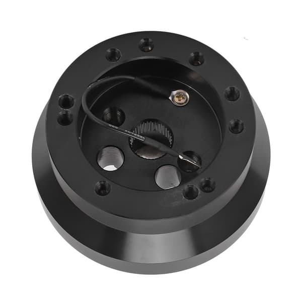 5 6-hullers rat kort navadapter aluminiumserstatning til JEEP Wrangler 1976-1995 sort