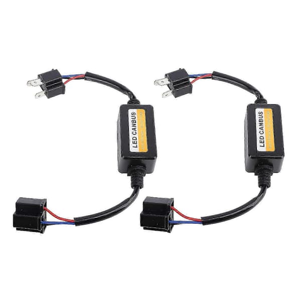 st H4 LED CANBUS-dekoder DC 9-16V Plug and Play anti-flimrande strålkastarmotstånd