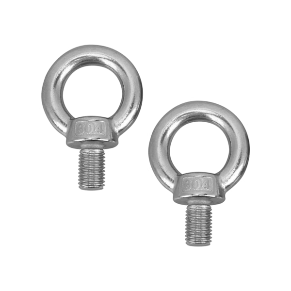 2 kpl ruostumattomasta teräksestä valmistettuja nosto-silmukka-pultteja Heavy Duty Marine Grade Ring Skruv BoltsM20