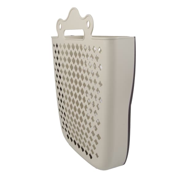 Hanging Plastic Laundry Basket Foldable Space-Saving Dirty Clothes Hamper Wall Mounted Clothes Basket for Bathroom XL