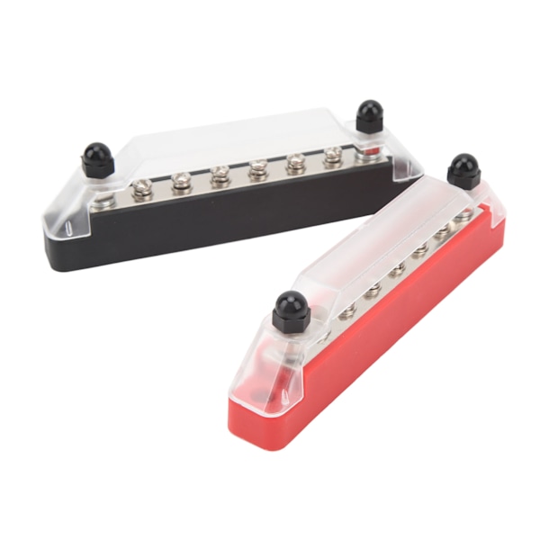 2 stk. Busbar 150A Sort og Rød RV Skib 8 Vejs Busbar M6 Høj Strøm Stud Strømfordelingsblok DC12V til 48V
