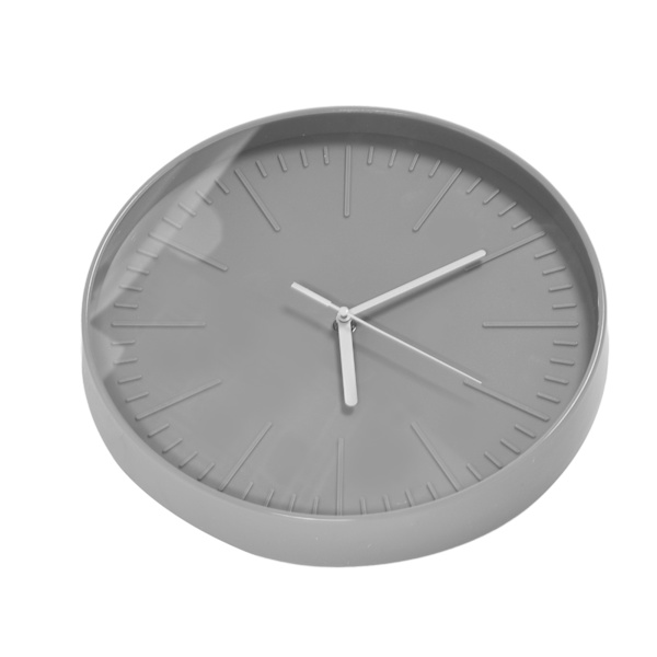 Mute Quartz Clock Väggklocka Minimalistisk Modern Plast Väggklocka för Vardagsrum SovrumGrå
