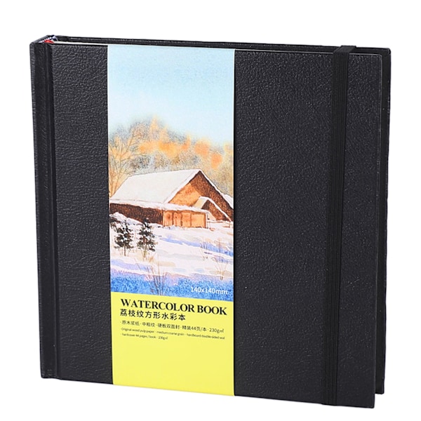 Akvarelbog Syrefrit Papir Dobbeltsidet Hardcover Akvarelpapirblok til Blandede Våde Tørre Medier