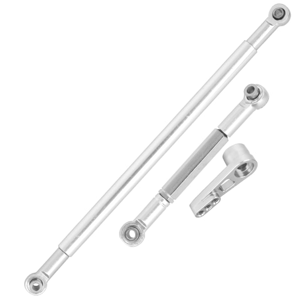 Styrearmslink Aluminium Legering Styrearmsstang til MN86K 1/12 RC Bil Sølv