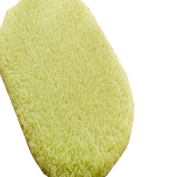 Dörrmatta Oval halksäker inomhusdörr Matta Fuktabsorption Mjuk Bekväm plysch badrumsmatta för kök Sovrum Grön 40x60cm/15,7x23,6in (oval form)