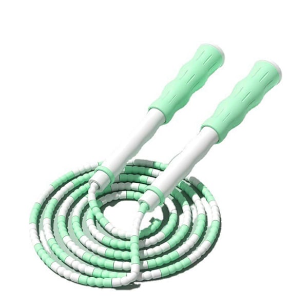 Segmenteret sjippetov Justerbart Filtfrit perler Fleksibelt PP-plast sjippetov til børn Grøn
