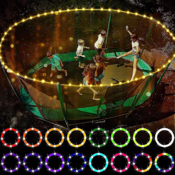 Kaukosäädin trampoliinivanteen led-valo trampoliiniin, 16 väriä