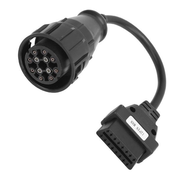 OBD2-adapter 12-stifts MAN till 16-stifts lastbil diagnostisk förlängningskabel Ersättning för DELPHI