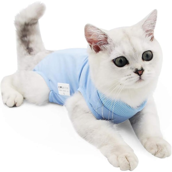 Cat Professional Recovery Suit för buksår eller hudsjukdomar, e-halsbandsalternativ för husdjur, efter operation