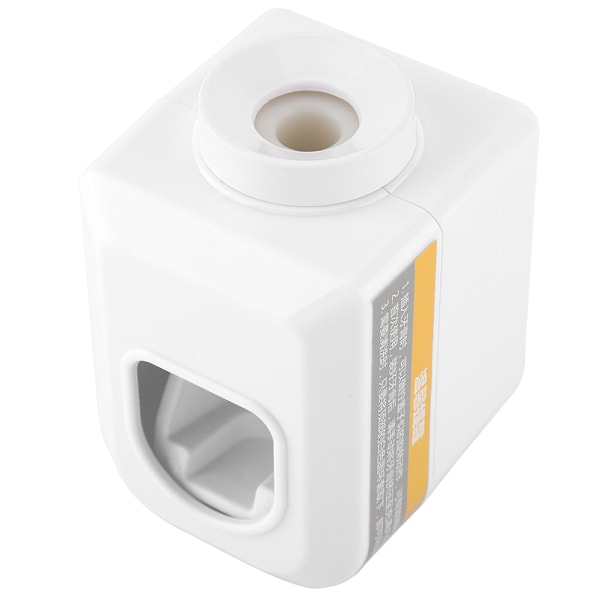 Vægmonteret tandpasta dispenser Automatisk squeezer tandpastaholder Hjemmebad (Hvid)