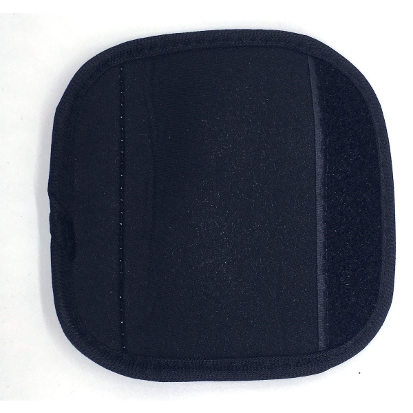 Paket med 3 Comfort Neopren Handtag Wraps Grepp/identifierare för resväska Bagage resväska (svart)