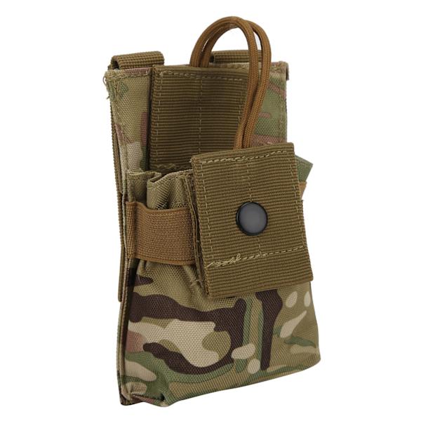 Multifunktionel Molle Radioholder Hylster Walkie Talkie Taske til Tovejsradio (Army Green)