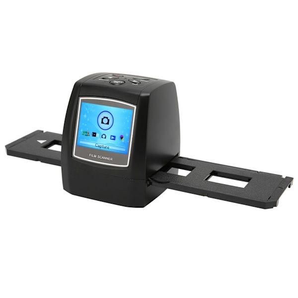Filmskanner Liten bærbar multifunksjonell 2,4-tommers LCD-skjerm filmskanner for 35 mm 135 mm diafilm negativ amerikansk kontakt 100‑240V