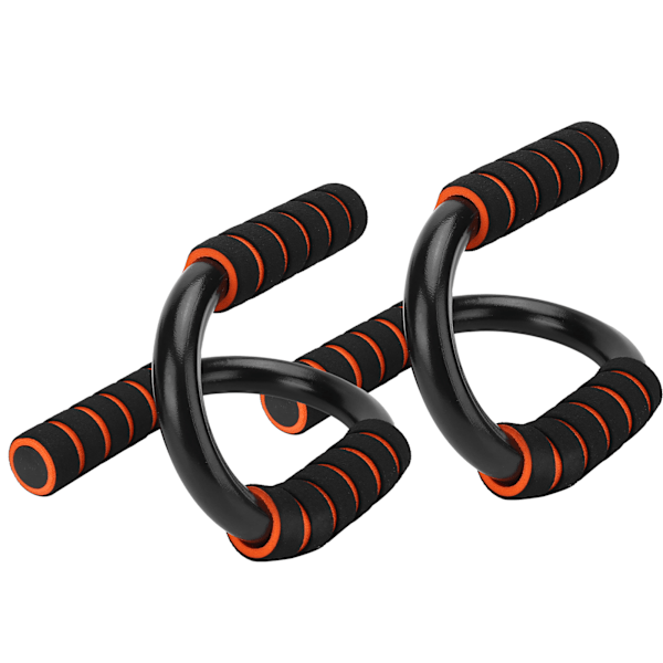 1 par/sett S-type Push Up-stativ Kroppsbygging Fitness Push-up-stenger med skum polstrede grep