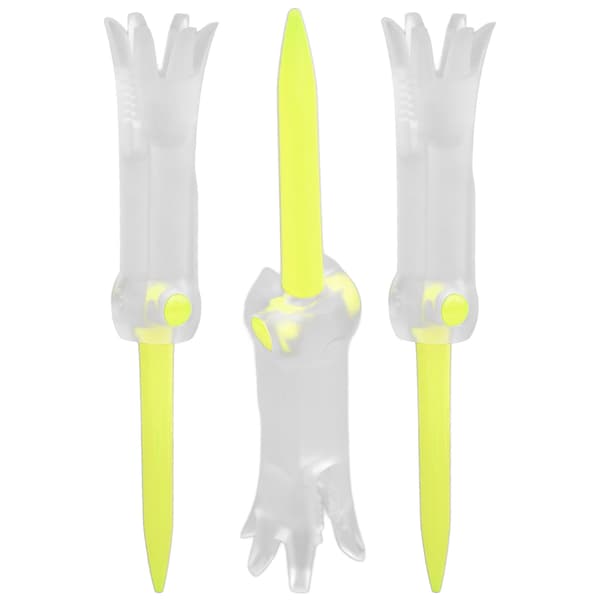 Foldable Training Golf Tee Anti-Flying Swivel Practice Accessories Ball Studs for GolfYellow