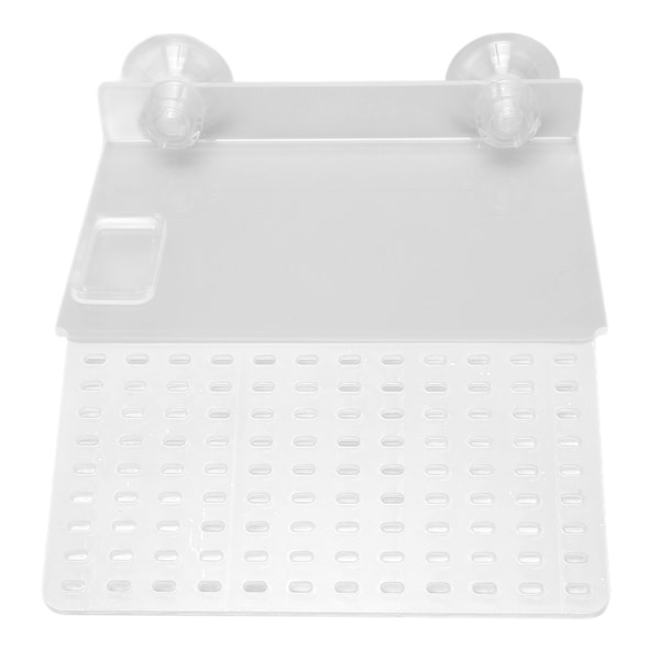 Reptil solbadsplatform multifunktionel transparent akryl Turtle Dock solbadsplatform med 2 sugekopper L