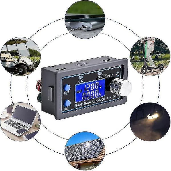 DC-DC Boost-omformer Variabel spenningsregulator CC CV 0,5-30V 4A 5V 6V 12V 24V Regulert Laboratorie