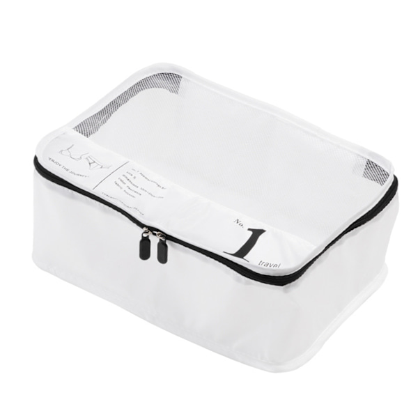Bagageförvaringsväskor Multifunktionella polyesterresekuber för affärsresor Vit S 32x23x12cm / 12,6x9,1x4,7in