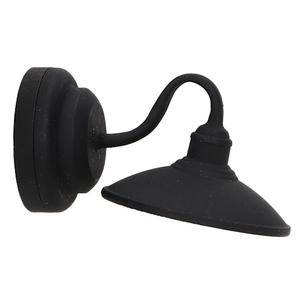 1:12 Nukkekoti Pieni Seinävalaisin Malli Musta Dekoratiivinen Vintage Trendikäs LED Miniatyyri Nukkekoti Seinävalaisin
