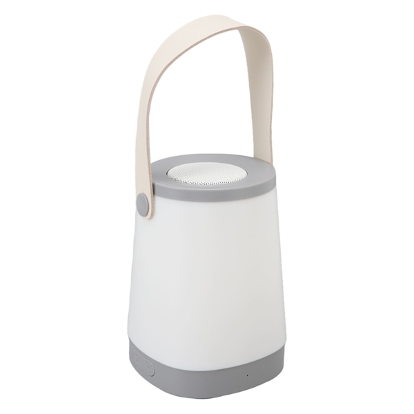 Lykta Bluetooth-högtalare HiFi Uppladdningsbar radiofunktion Trådlös utomhushögtalare med LED Ambient Light Handtag Grå