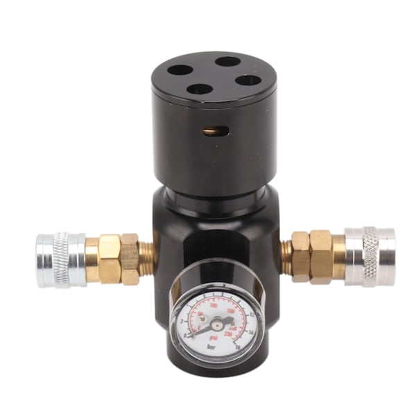CO2-miniregulator Aluminiumlegering Messing Rustfritt stål 8 mm Dobbel hunnadapter CO2-tanktrykkregulator