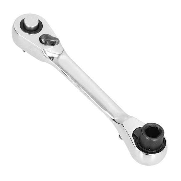 Mini Ratchet Nøkkel 1/4in 72 Tenner Rask Hex Skrutrekker Bit Driver 2 Bruk Nøkkel