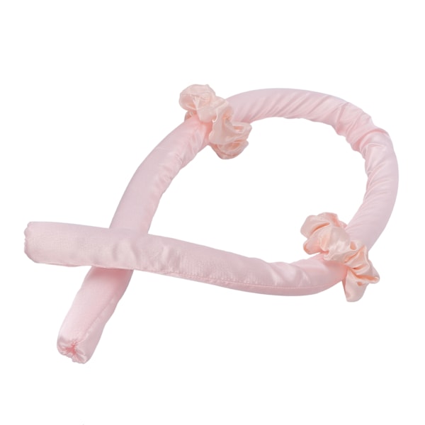 Värmefria hårrullare Inga värmelockar Pannband Gör-det-själv naturligt sovande hår Curling Styling Tool Rosa