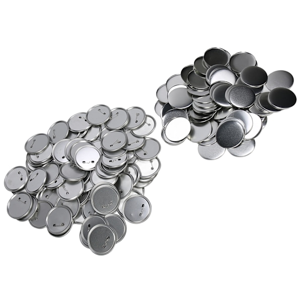 100 Sarjaa Tyhjiä Nappimerkkiosia DIY-nappikoneeseen, ruosteenesto, napinvalmistustarvikkeet askarteluun 58mm/2.3in