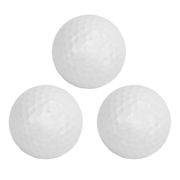 3 st dubbelskiktade golfträningsbollar utomhus sport golfspel träningsmatch tävlingsbollar