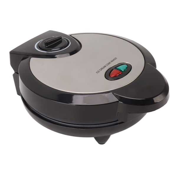 Waffle Cone Maker Nonstick Hemlagad Glasstrutsmaskin Med Shaper Roller EU-kontakt 220V