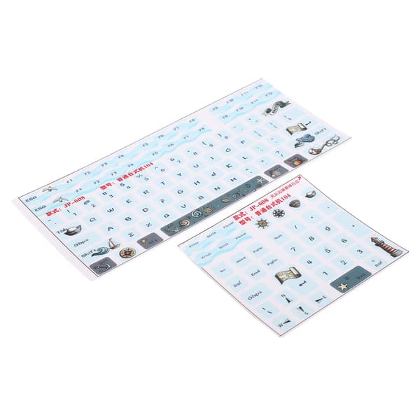 2st Keyboard Stickers Universal Durable Scratch Resistant Frosted Process Mechanical Keyboard Decals Keycaps Stickers