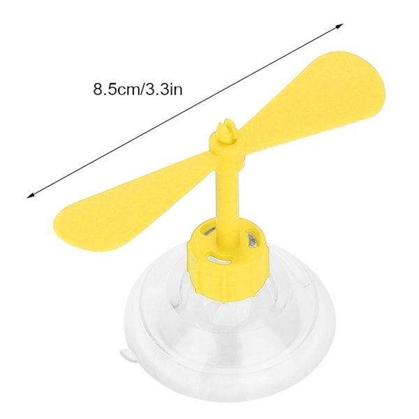 Dekorativ hjelmsugerkop af gummi og plast motorcykelhjelm propeller (gul)