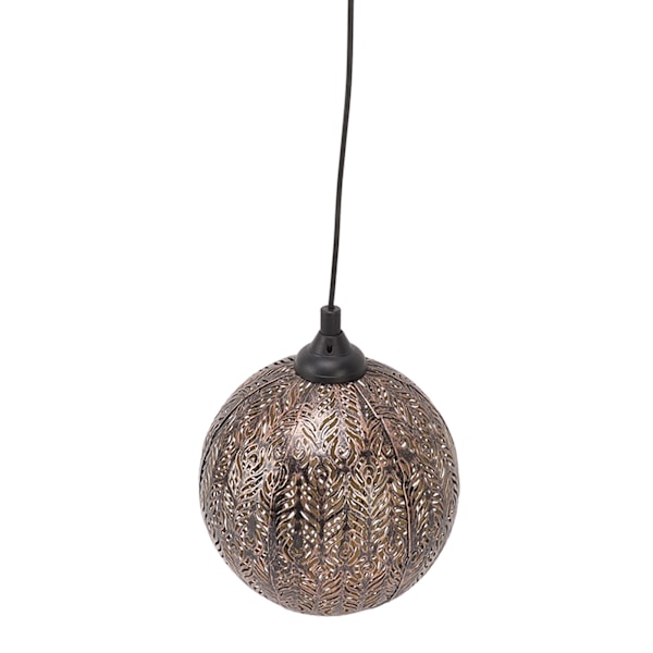 5.9in Solar Lantern Garden LED Solar Hängande Lights Round Wheat Lights for Pathway Yard