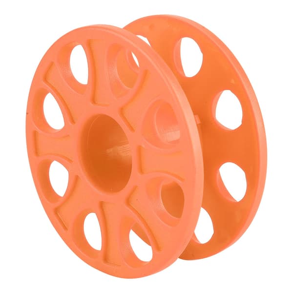 Durable Plastic Diving Compact Finger Spool Reel Diver Underwater Accessory Orange