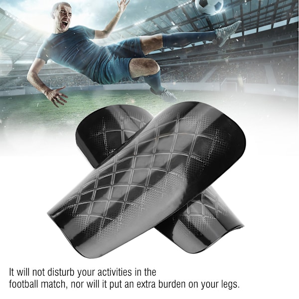 1 Par Voksen Fodbold Sport Skinnebensskinner Fodbold Skinnebensskinner Sort