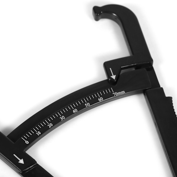 Slim Guide Body Fat Caliper Hudveck Exakt mätning Skala Viktminskning Tester Svart