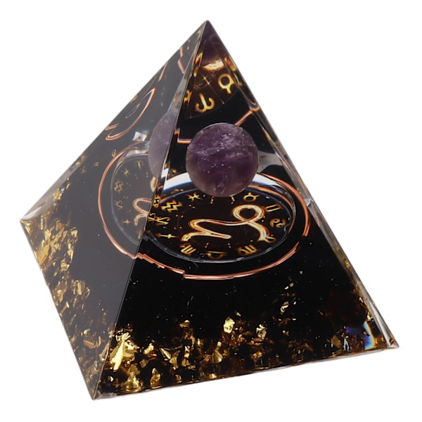 5 cm Orgonitpyramide til positiv energilagning Krystalpyramidemeditation Orgonitpyramider Chakra Zodiac Energy Generator Stenbukken