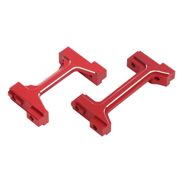 Aluminium främre och bakre stötfångarfästen RC stötfångarfäste för TRX4M 1/18 RC Crawler Röd