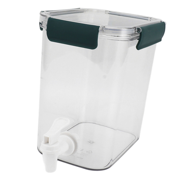 Kylskåp Kallvattenkokare 3,5L med kran Multifunktionell PET Ekonomisk Praktisk Kylskåp Dryckesautomat för fest Dryck Juice Iced Tea Grön