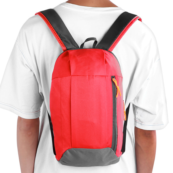 Sportryggsäck Unisex Packbar Resor Utomhus Nylon Camping Vandring Cykling Ryggsäck Röd