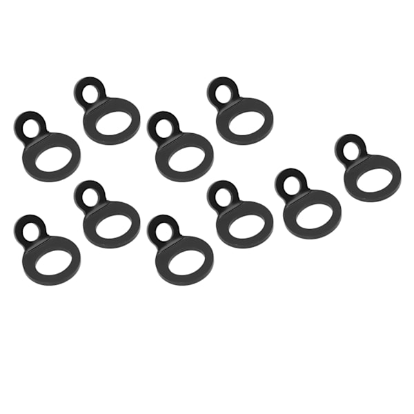 10 ST O-type ankerkroge sort rustfrit stål bindningsringe til trailer lastbil