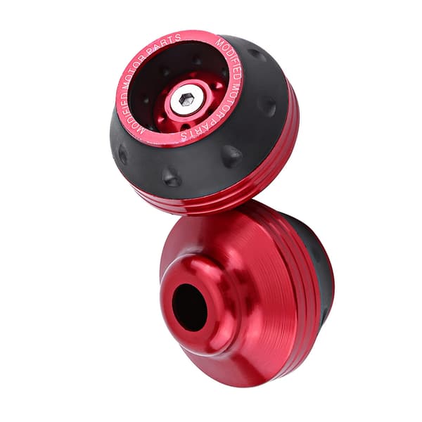 CNC Aluminium Front Fork Wheel Frame Sliders Motorcycle Crash Protector Scooter Moped Red