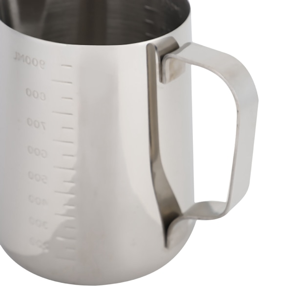 Målekande i rustfrit stål Kaffekande Mælkeskummerkande Espresso Lattekande (1000 ml)