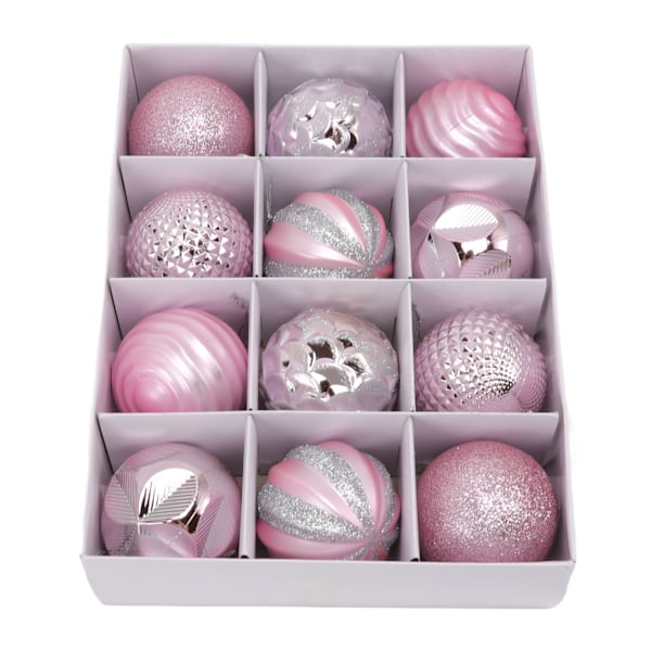 Julekuler Ornament Julepynt for familiefester Hagemiddager Bursdagsfester Rosa